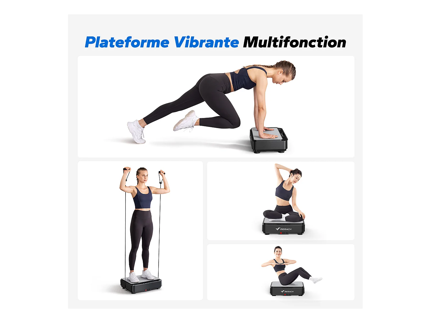 Mini Vibrationsplatte – 9 Programme, 1–99 Intensitätsstufen, 150W leiser Motor, Fitnessgerät für Zuhause, zum Abnehmen & Bodyforming