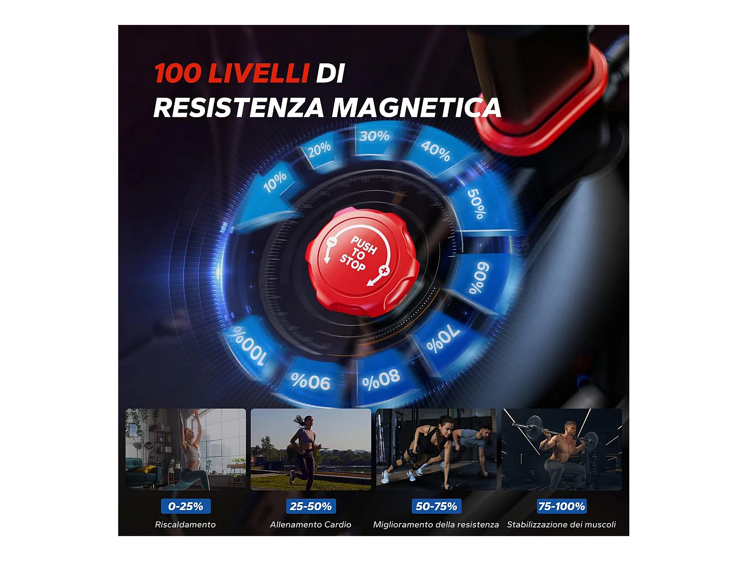 Vélo d'Appartement MERACH, 16 niveaux de Résistance Magnétique, Application Exclusive, Écran LCD, Silencieux, Charge Max 136 kg