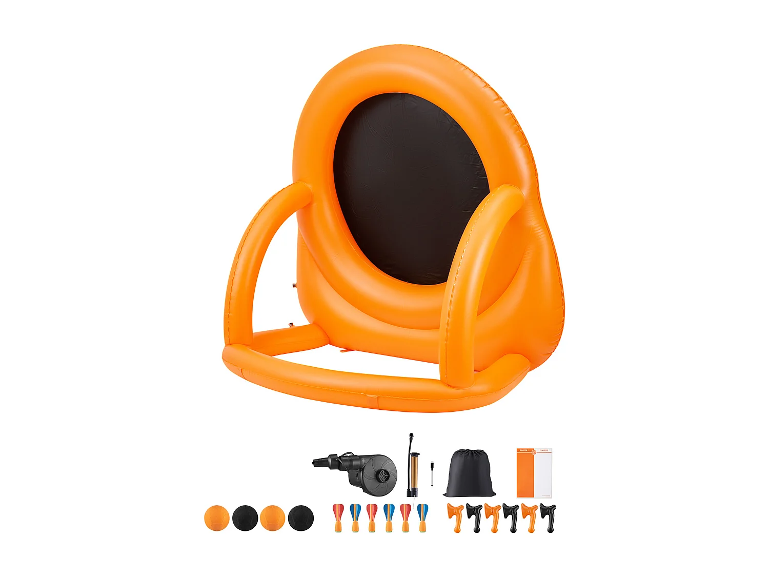 Gioco di Dardi Gigante SucceBuy, Bersaglio Calcistico Gonfiabile 2 m per Giochi all'Aperto