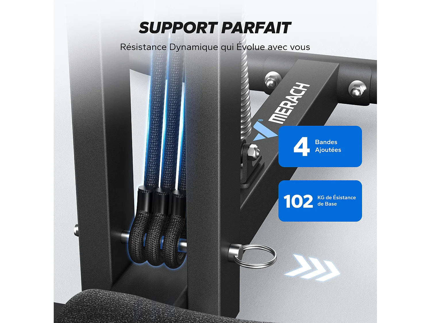Attrezzo squat multifunzione MERACH, carico 136 kg, regolabile, massaggio, allenamento completo addome, gambe, glutei, braccia