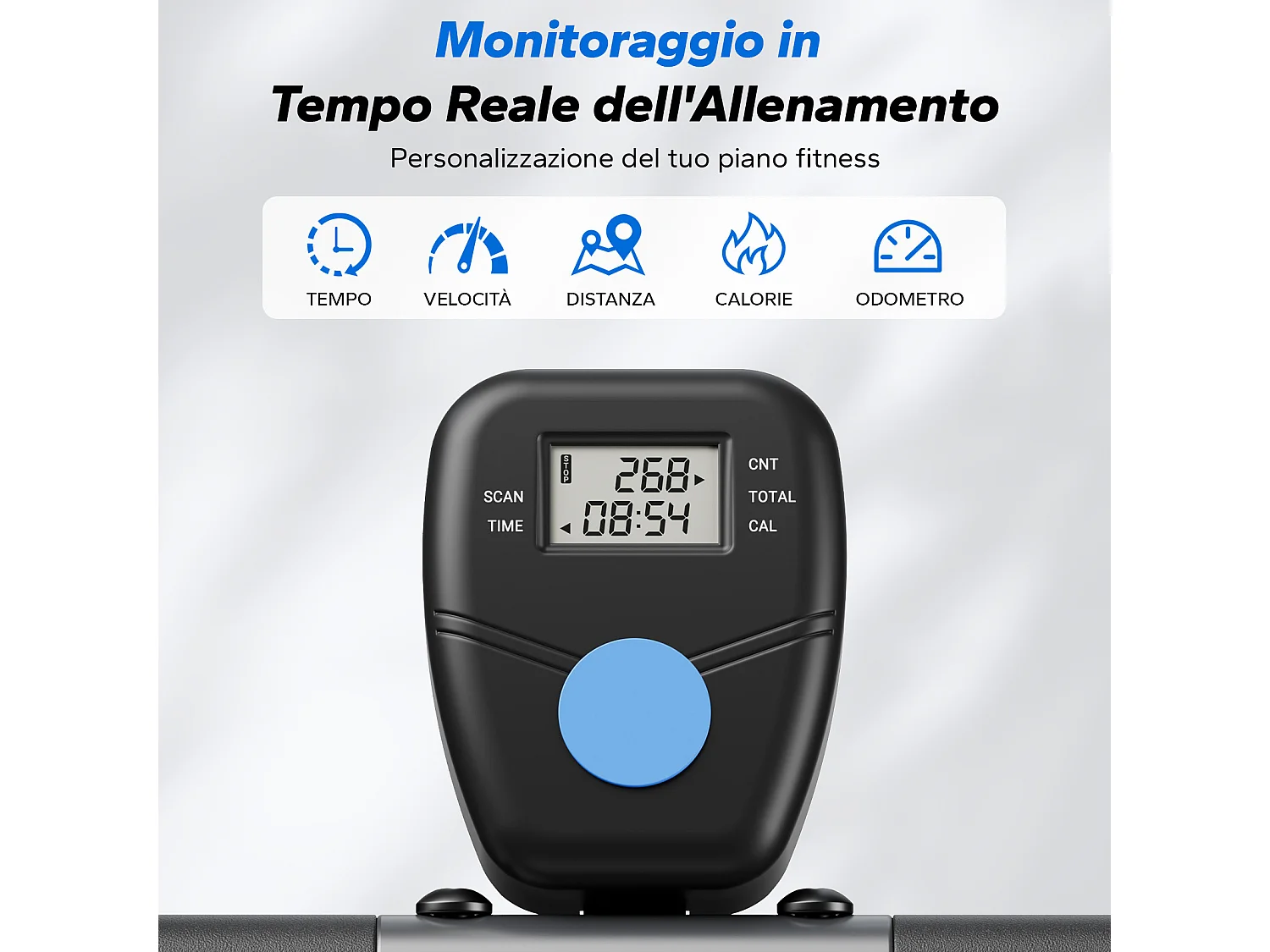 Appareil de Fitness MERACH, Type Équitation, Résistance Réglable, Pliable, 160 kg, Écran LCD, Pour Abdos/Jambes/Dos, Gris