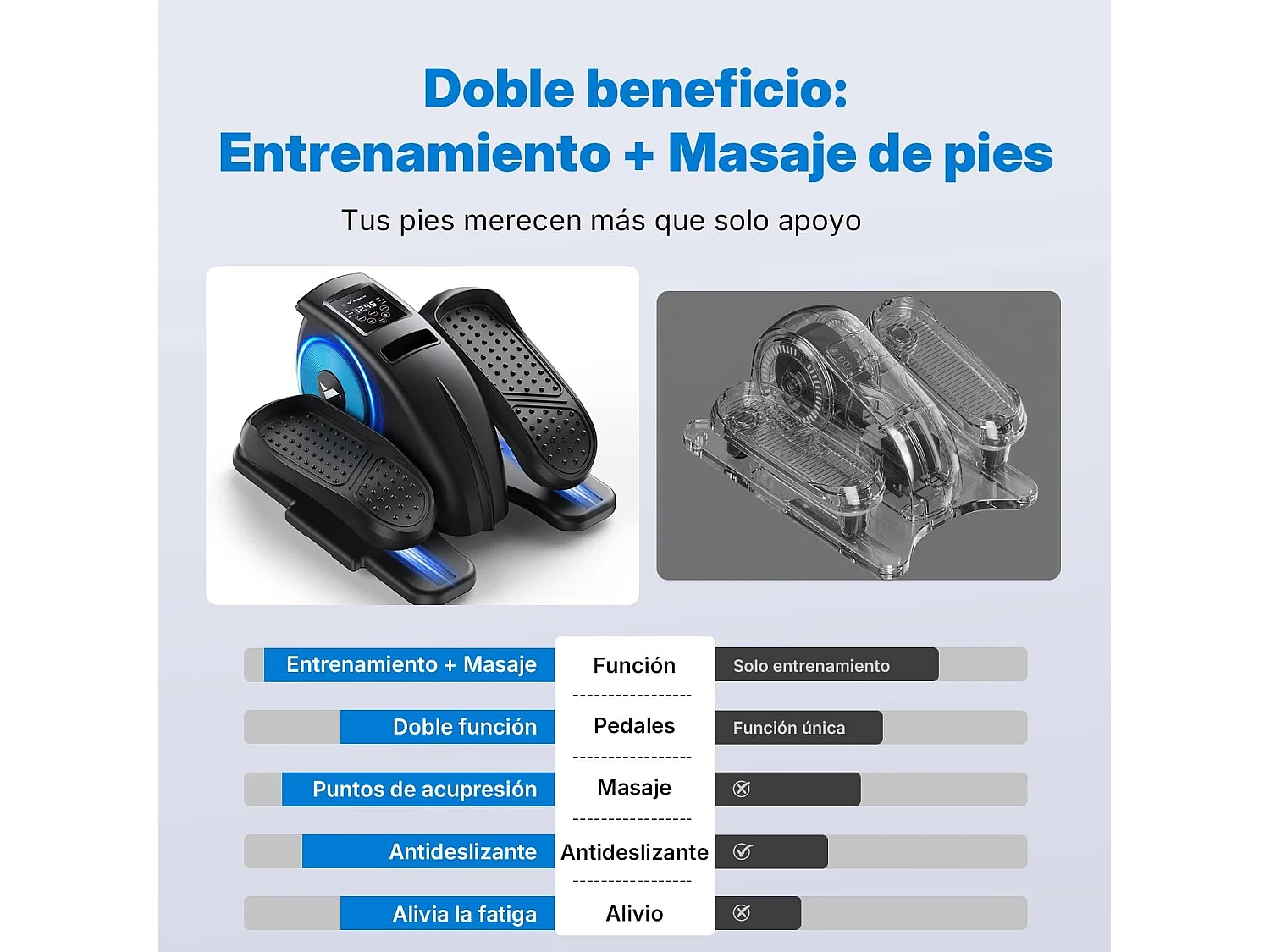 Mini Bicicleta Elíptica Elétrica MERACH, Ecrã LCD Tátil, Pedaleador Elétrico com 12 Modos, Comando Remoto, Ideal para Idosos, Casa ou Escritório