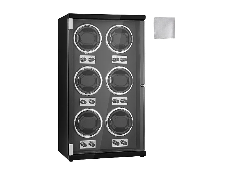 Caricatore per Orologi Automatici SucceBuy, per 6 Orologi Automatici con 6 Motori Giapponesi Silenziosi