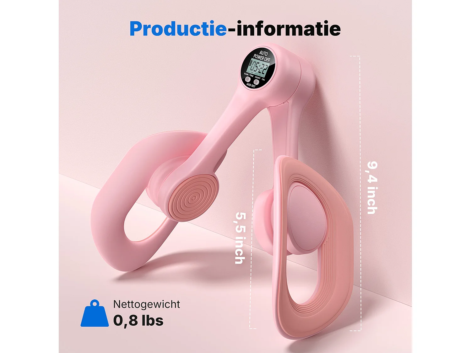 MERACH Hometrainer voor Postnatale Herstel – 360° Verstelbaar Design – Slimme Calorieënteller – Compact & Lichtgewicht, Ideaal voor Bekkenbodemtraining