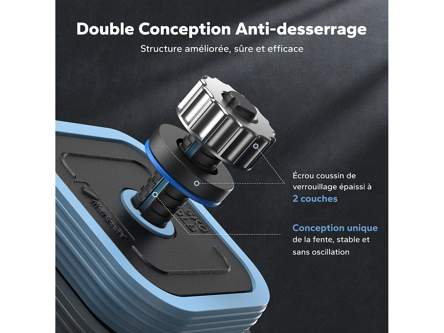 Haltères Réglables MERACH, 3 en 1 avec Barres Connectées, 10KG, Idéal pour Fitness et Musculation à Domicile ou en Salle De Sport