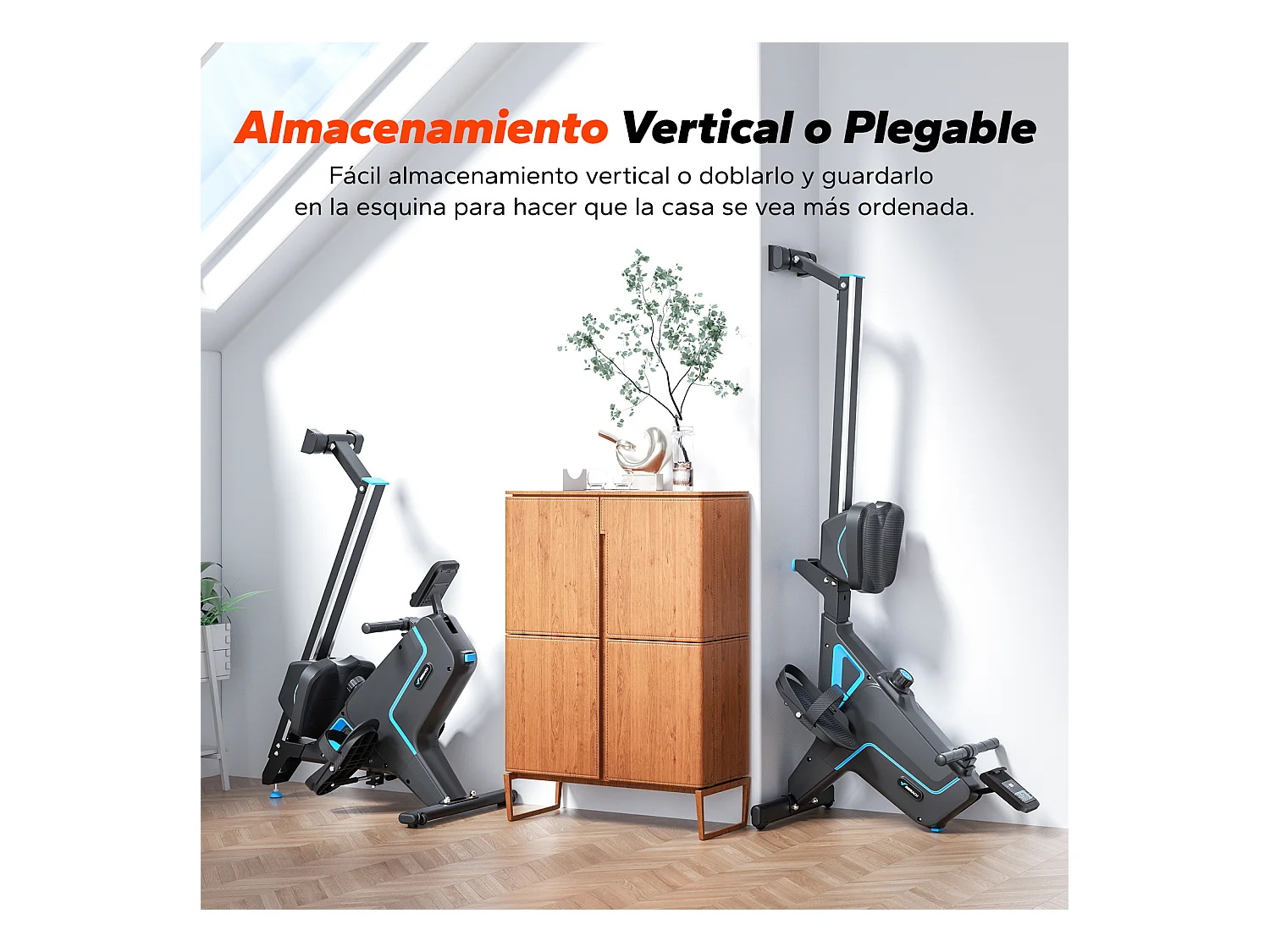 MERACH klappbares Rudergerät – leise Magnetbremse, 16 Stufen, LCD-Display & Tablet-Halter, Kinomap-App, gepolsterter Sitz, Ganzkörper-Workout