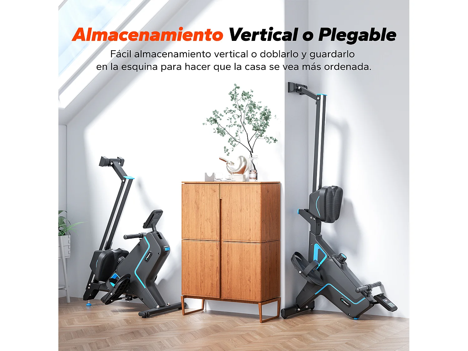 Rameur magnétique MERACH, 16 niveaux de résistance manuelle, Écran LCD, Support iPad, Charge max 150 kg, Compatible avec Kinomap