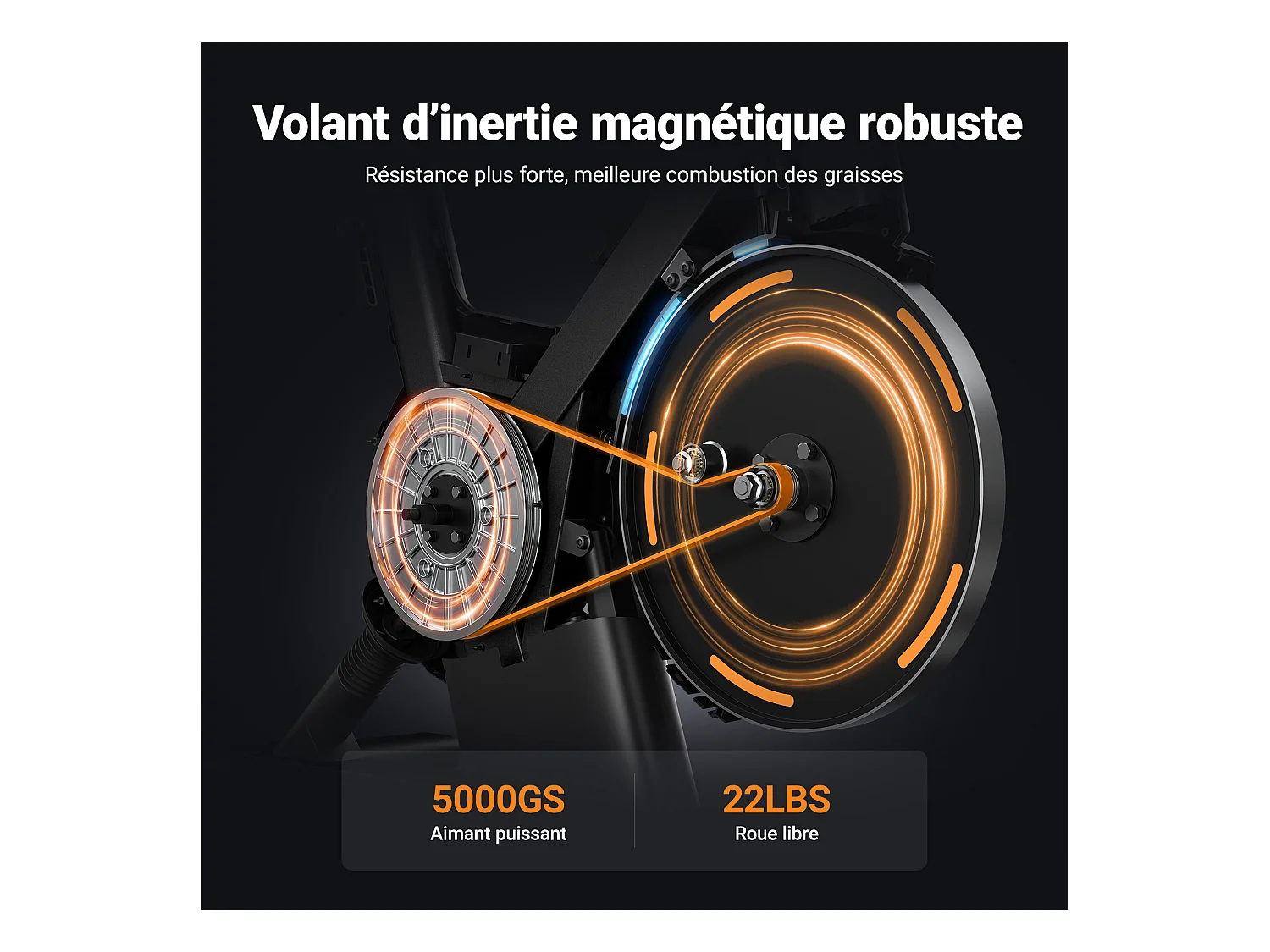 Vélo d'appartement MERACH, résistance magnétique 16 niveaux, lnclinaison de 6% vers le haut et le bas, écran LED, Bluetooth, APP compatible, 160kg