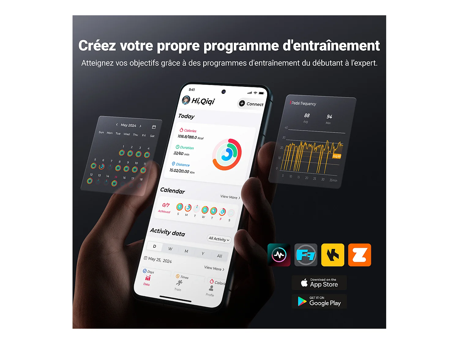 Vélo d'appartement MERACH, résistance magnétique 16 niveaux, lnclinaison de 6% vers le haut et le bas, écran LED, Bluetooth, APP compatible, 160kg
