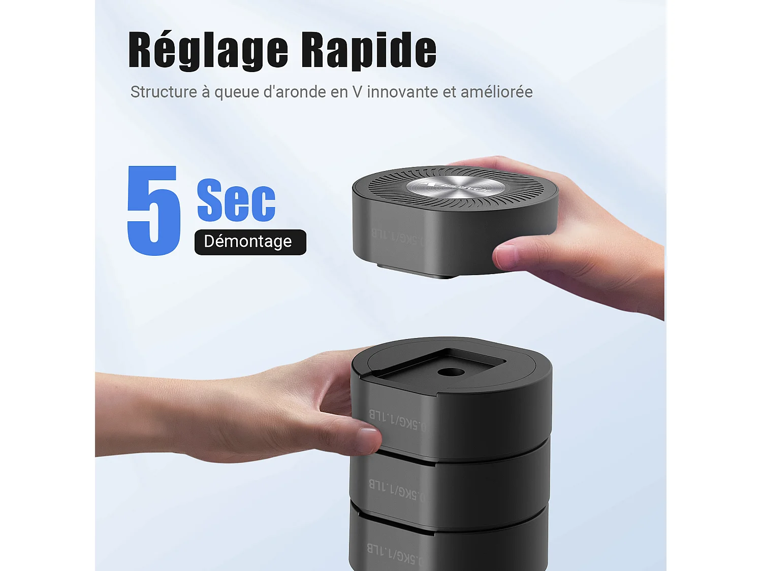 MERACH Dumbbells - 4 in 1 - Verstelbaar - Verstelbare Gewichten - 8KG Set - Robuust & Antislip - Compact Voor Thuis