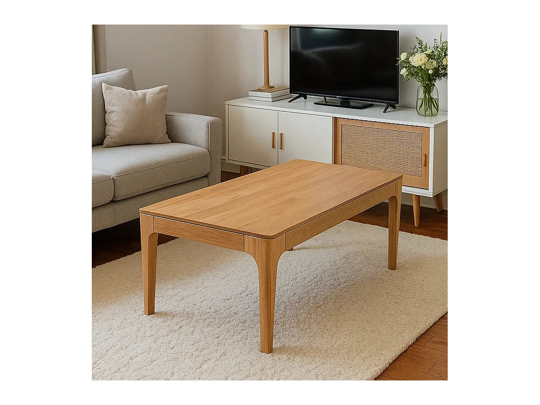 Ława dębowa 120x60 Creativ z litego drewna