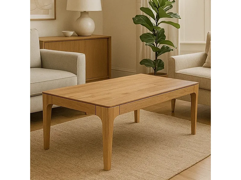 Ława dębowa 120x60 Creativ z litego drewna