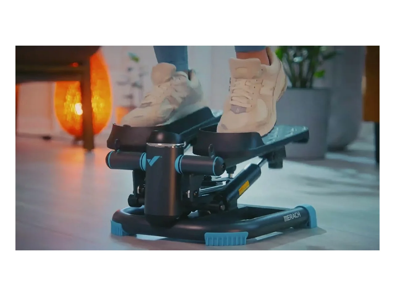 Mini Stepper - Merach, Stepper Swing, Mouvement 3D, Écran LCD, Charge Max De 150 Kg, Silencieux, Parfait pour Maison Et Bureau