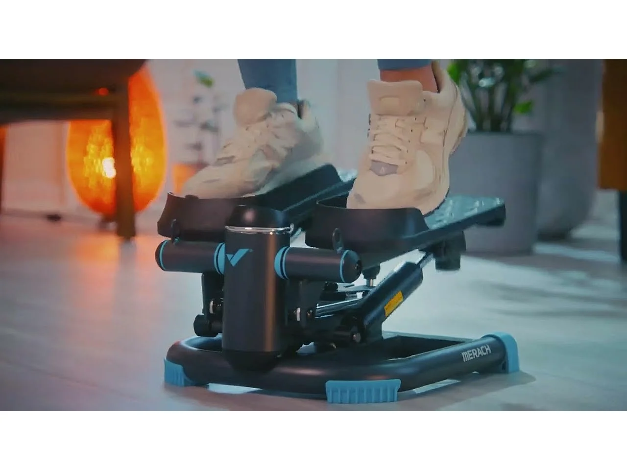 Mini Stepper - Merach, Stepper Swing, Mouvement 3D, Écran LCD, Charge Max De 150 Kg, Silencieux, Parfait pour Maison Et Bureau