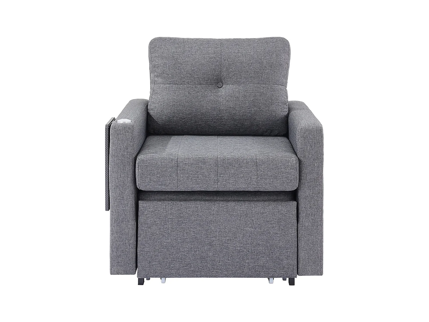 Canapé-Lit Convertible SucceBuy, pour Bureau Dossier Réglable sur 5 Niveaux, Gris