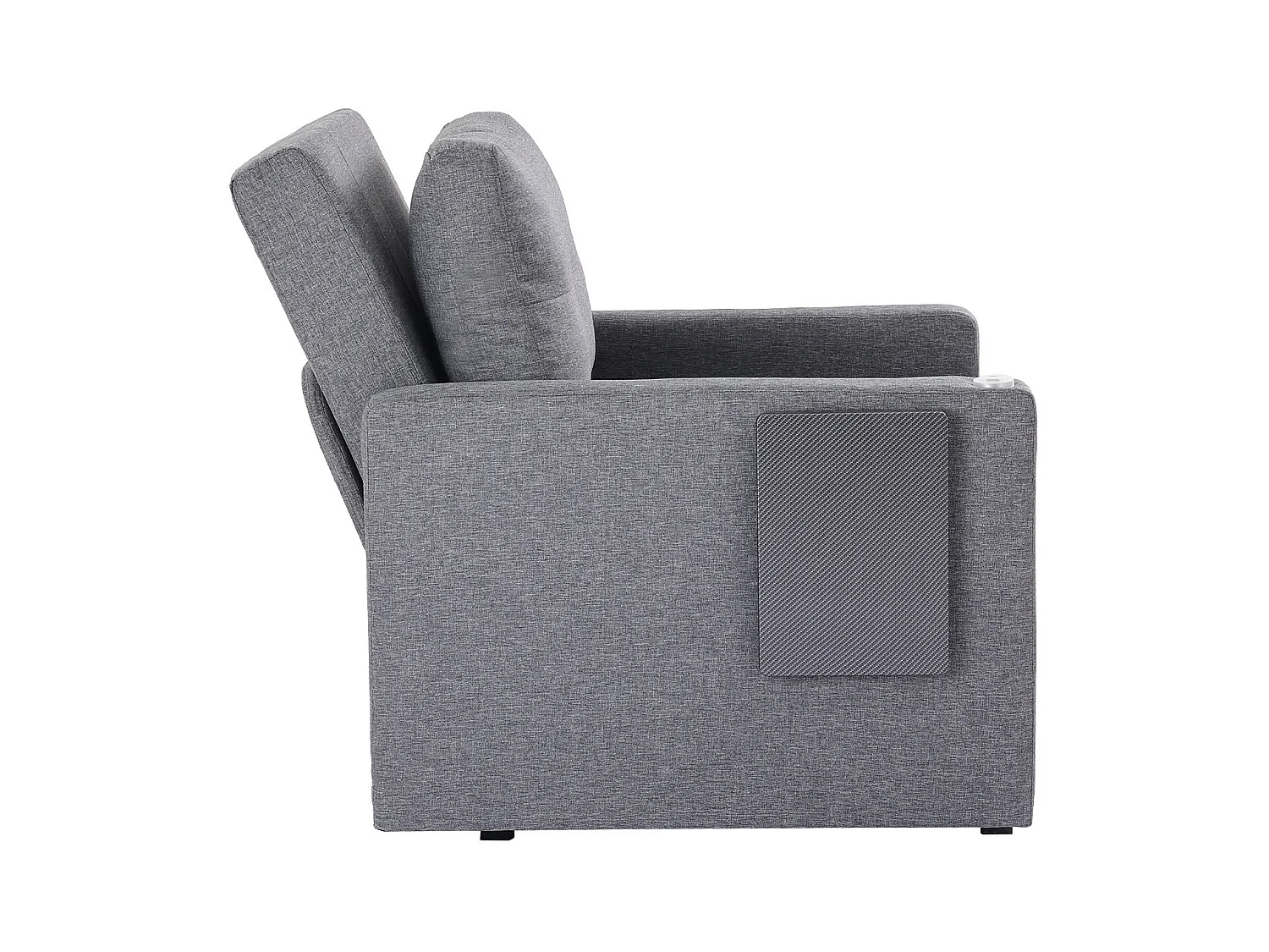 Canapé-Lit Convertible SucceBuy, pour Bureau Dossier Réglable sur 5 Niveaux, Gris