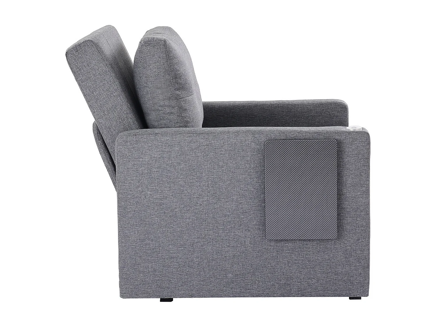 Canapé-Lit Convertible SucceBuy, pour Bureau Dossier Réglable sur 5 Niveaux, Gris