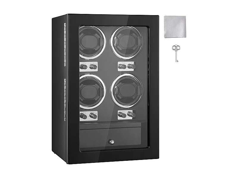 Remontoir Montre Automatique SucceBuy, pour 4 Montres Automatiques avec 4 Moteurs Mabuchi Silencieux