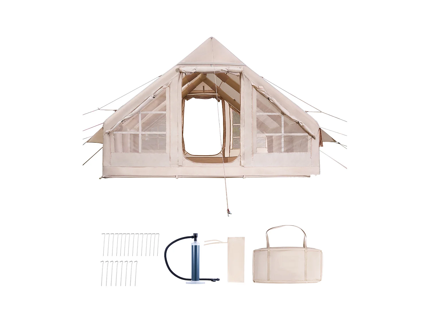 Tenda da Campeggio SucceBuy, Gonfiabile per Glamping per 5 a 8 Persone con Pompa , per Qualsiasi Avventura in Campeggio