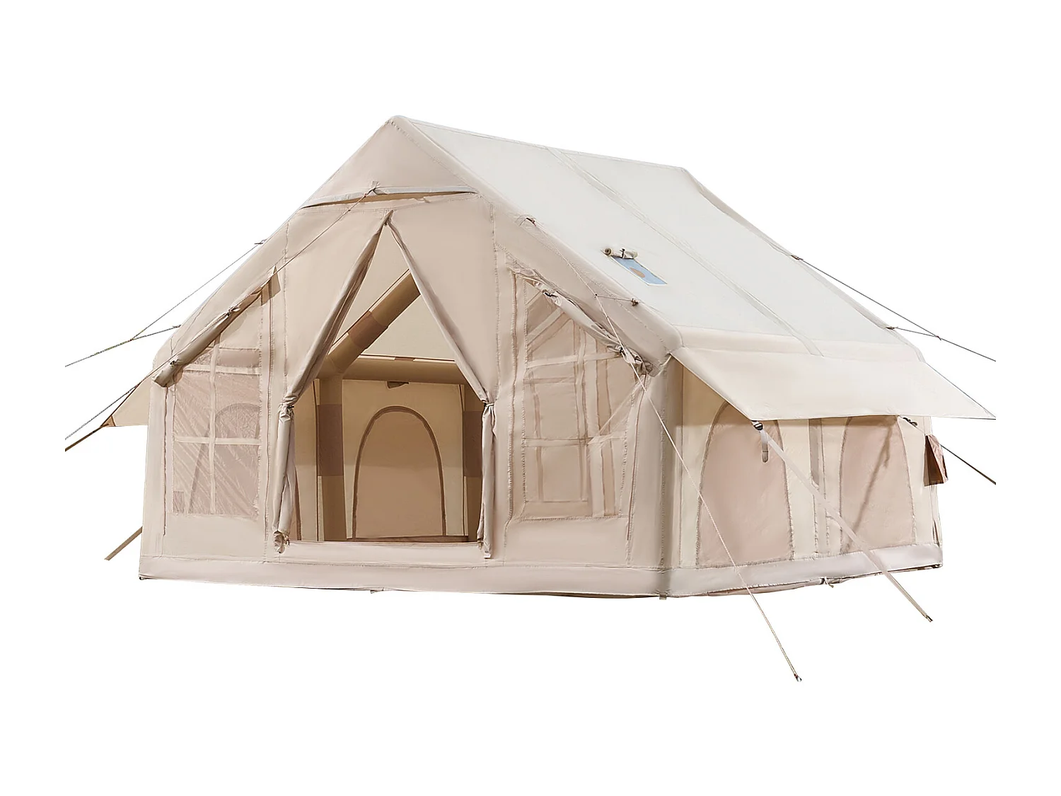 Tente de Camping SucceBuy, Gonflable de Glamping pour 4 à 6 Personnes avec Pompe , pour Toute Aventure de Camping