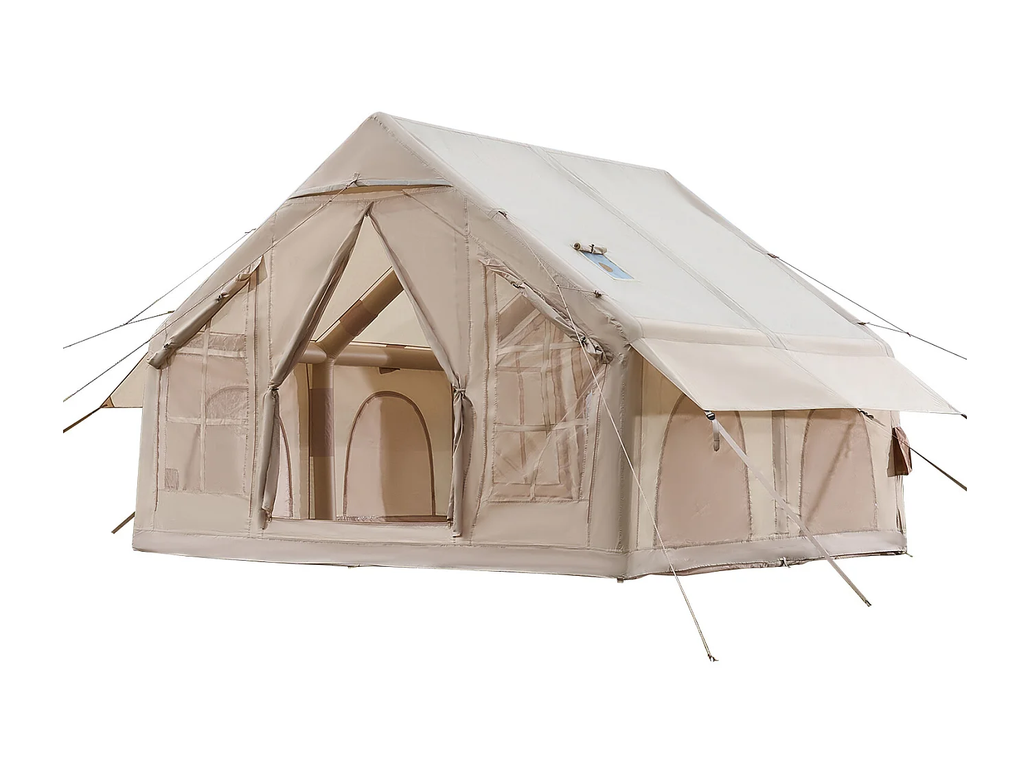 Tente de Camping SucceBuy, Gonflable de Glamping pour 4 à 6 Personnes avec Pompe , pour Toute Aventure de Camping