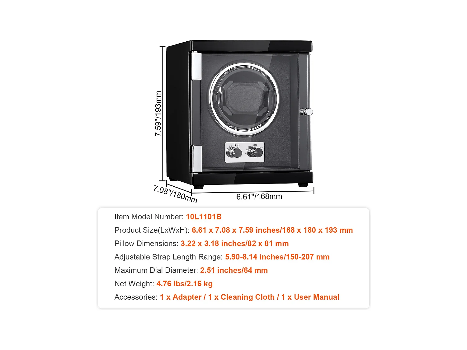 Caricatore per Orologi Automatici SucceBuy, per Orologi Automatici con Motore Mabuchi Silenzioso