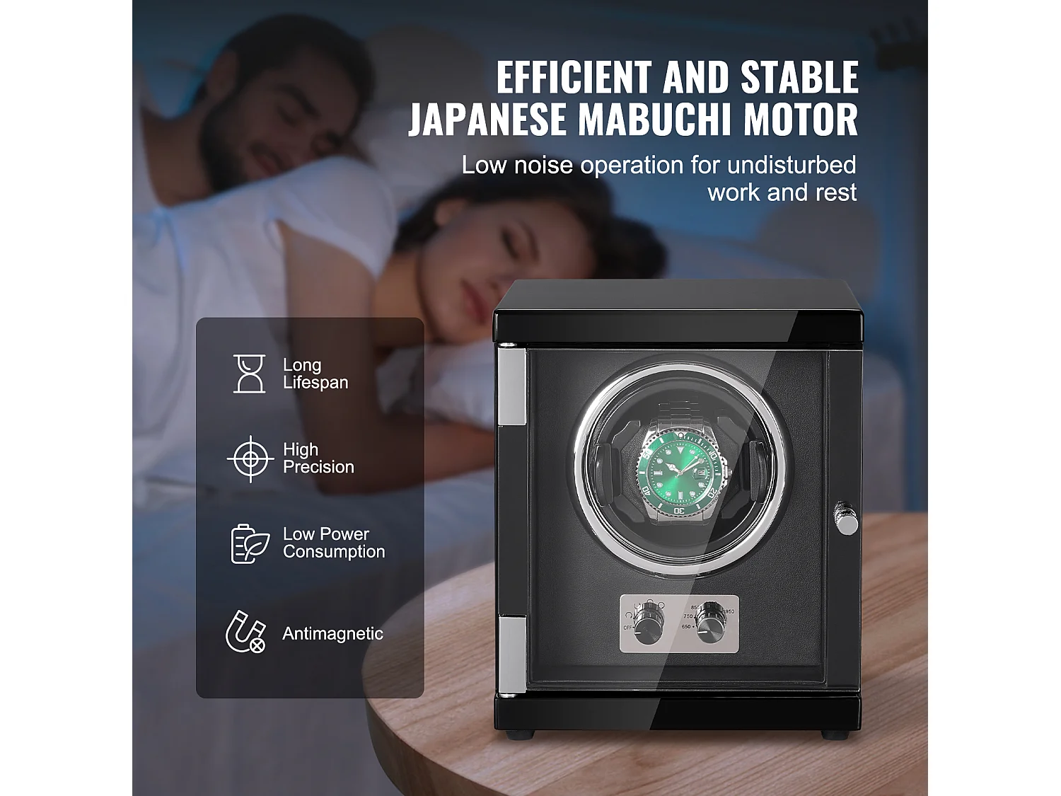 Remontoir Montre Automatique SucceBuy, pour Montres Automatiques avec Moteur Mabuchi Silencieux