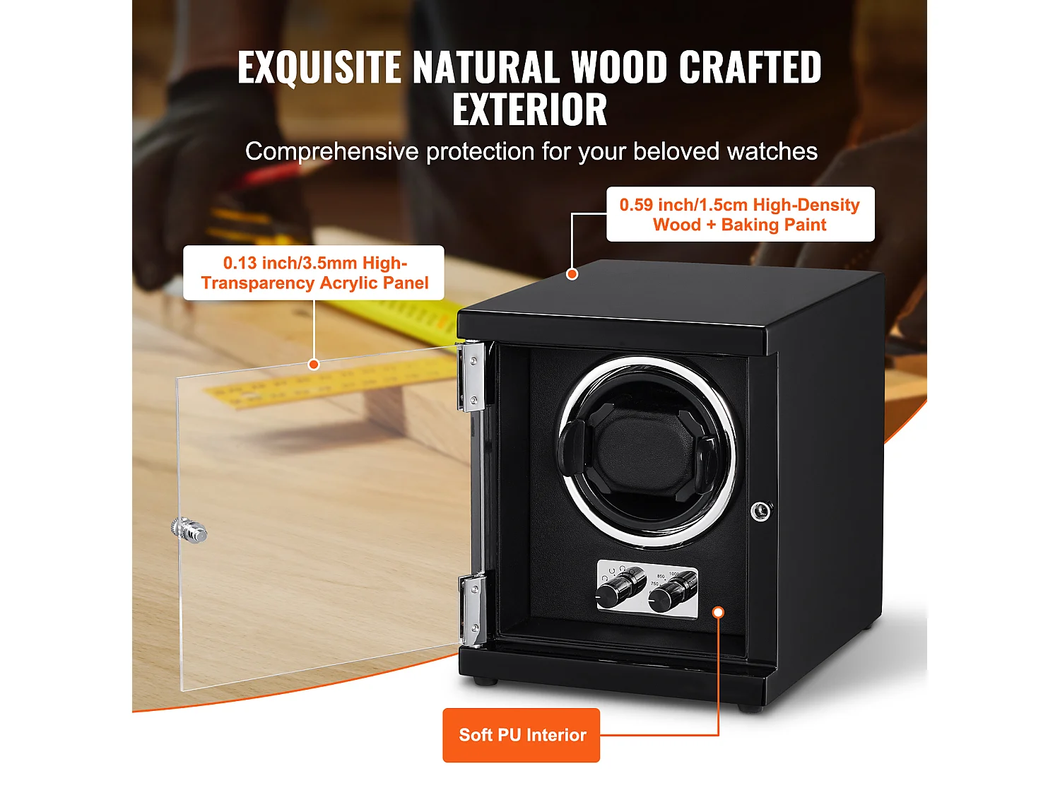 Remontoir Montre Automatique SucceBuy, pour Montres Automatiques avec Moteur Mabuchi Silencieux