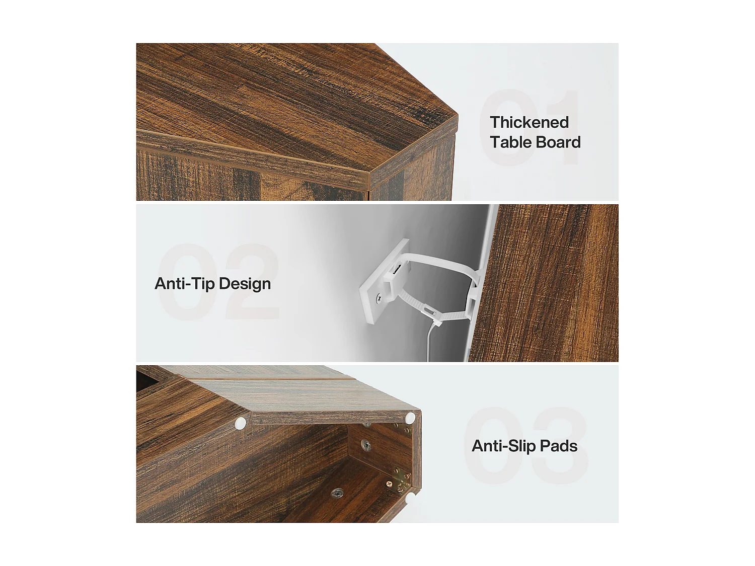 Mesa de console de 160 cm com espaço para guardar, mesa baixa atrás do sofá