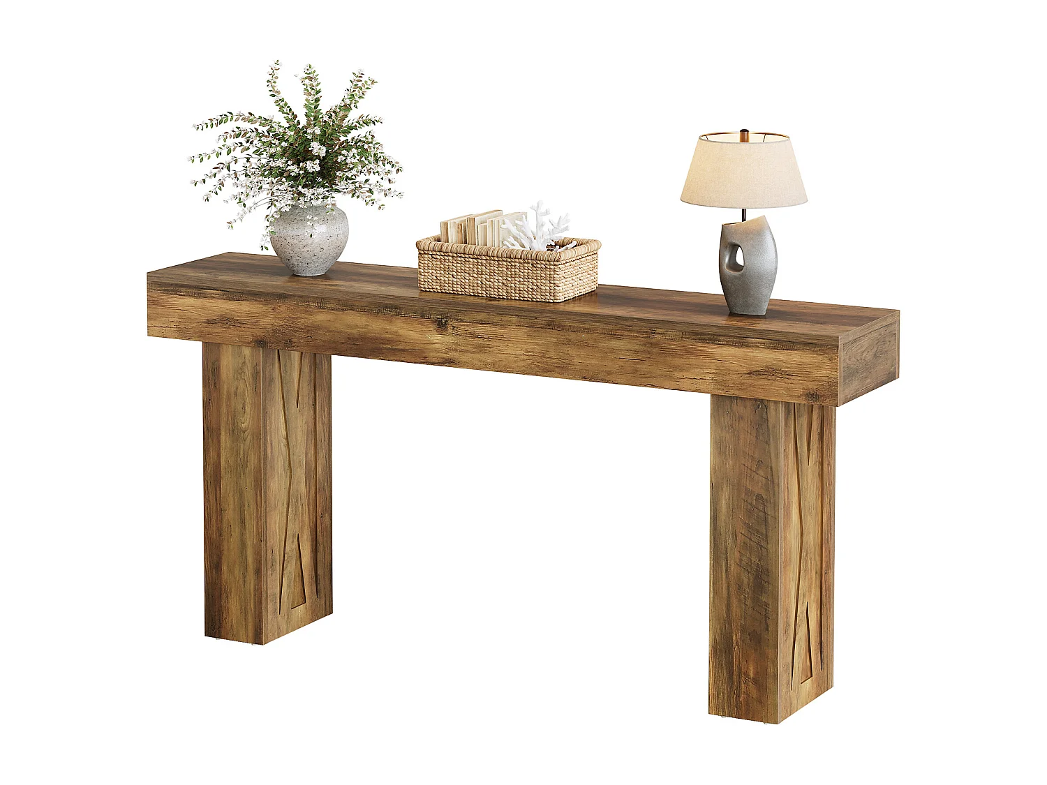 Table console étroite de 160 cm - Table basse moderne pour couloir