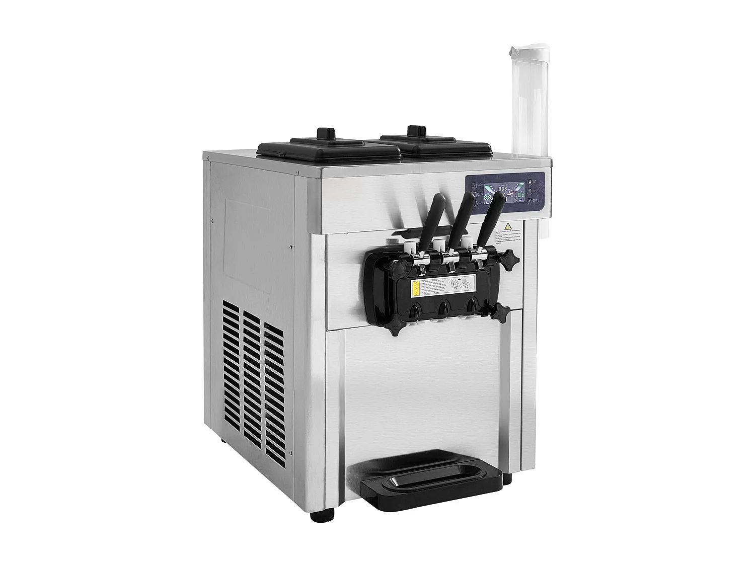Machine à Crème Glacée SucceBuy, Appareil à Glace Italienne 3 Saveurs 18-28 L/h , pour Toute Aventure de Camping