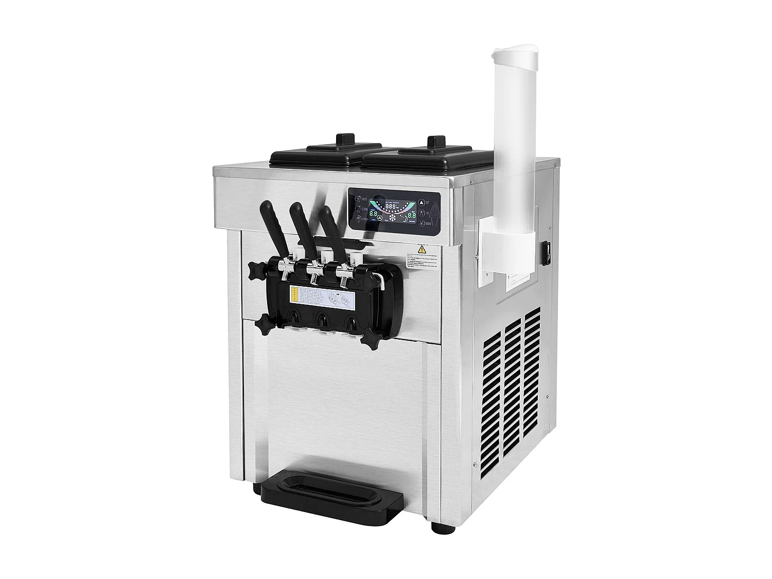 Machine à Crème Glacée SucceBuy, Appareil à Glace Italienne 3 Saveurs 18-28 L/h , pour Toute Aventure de Camping