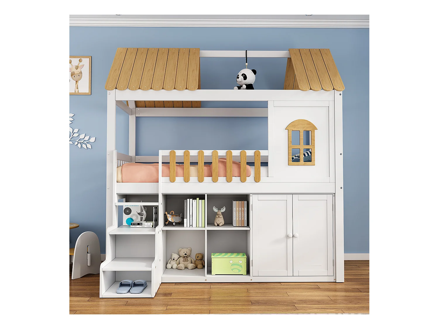 Beliche madeira, armazenamento, guarda-roupa+janela+sapateira, pinho, branco+natural, 90x200cm