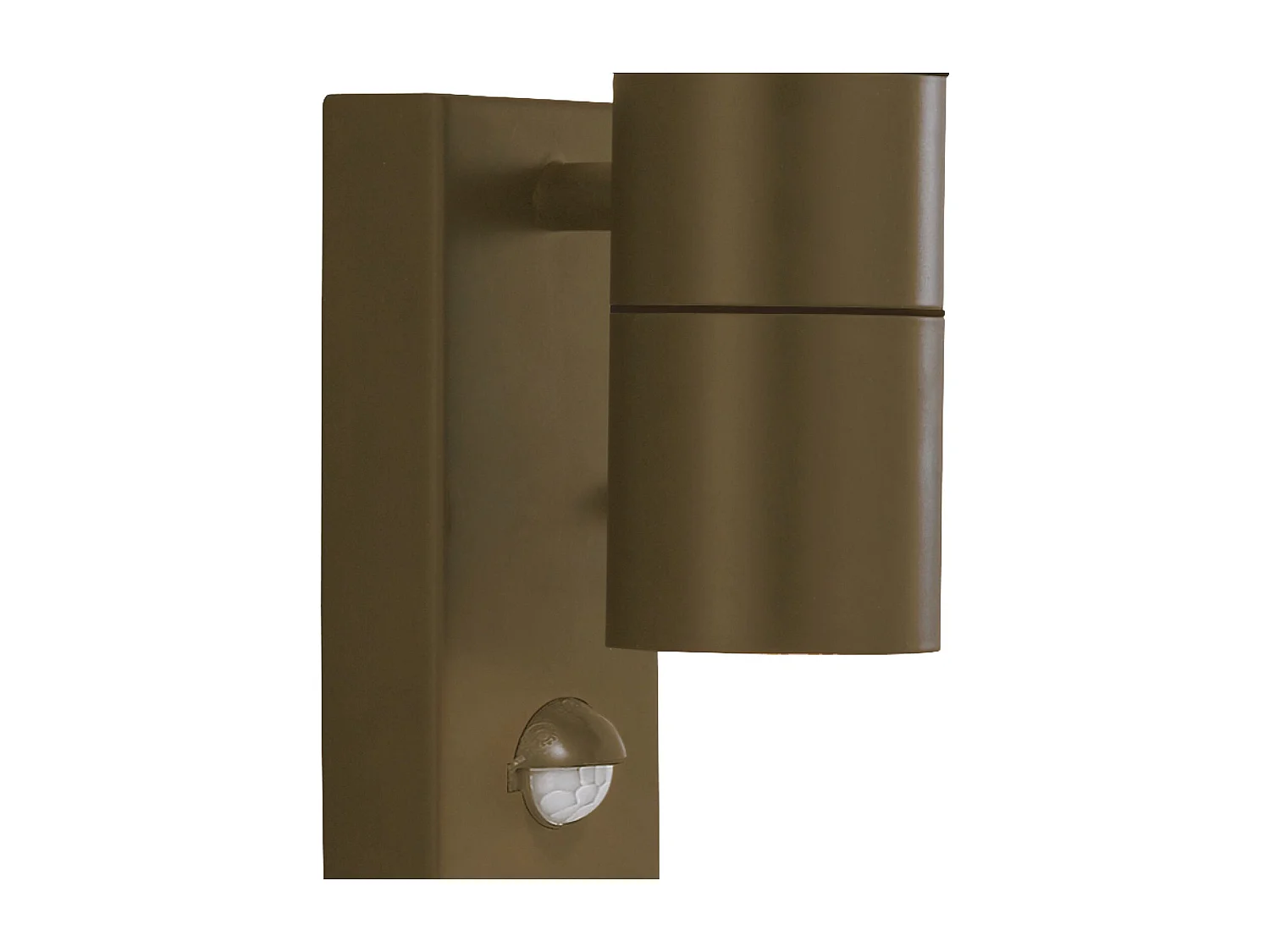 Searchlicht Metro LED Outdoor & Porch (GU10 LED) Wandleuchte 2 Licht + Sensor Rostbraun IP44