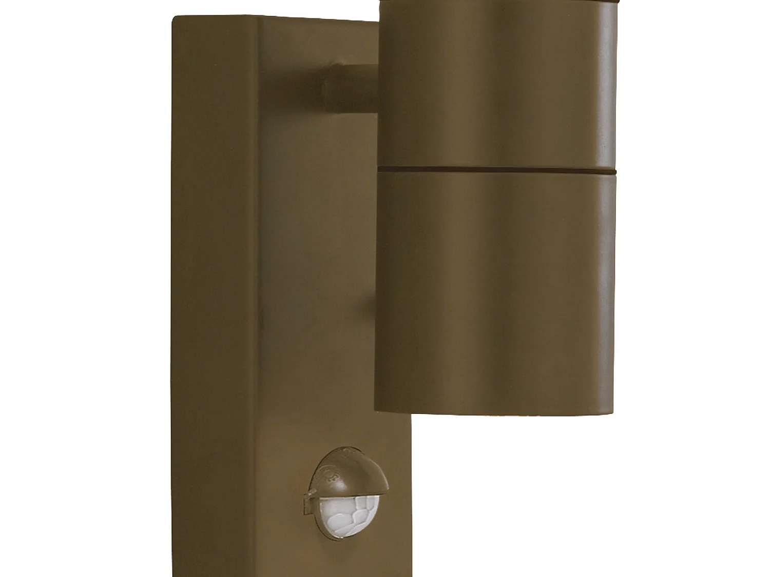 Searchlicht Metro LED Outdoor & Porch (GU10 LED) Wandleuchte 2 Licht + Sensor Rostbraun IP44