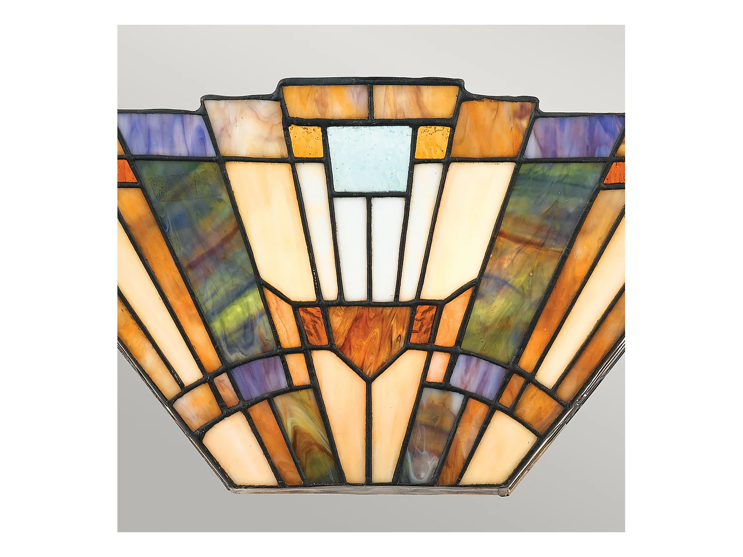 Elstead Inglenook - 2 leichte Tiffany-Aufwärtsstrahlerer Tiffany-Glas, E14