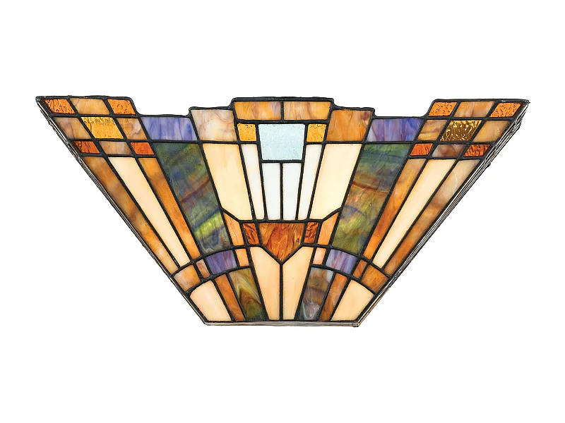 Elstead Inglenook - 2 luci Tiffany Uplighters Tiffany vetro, E14