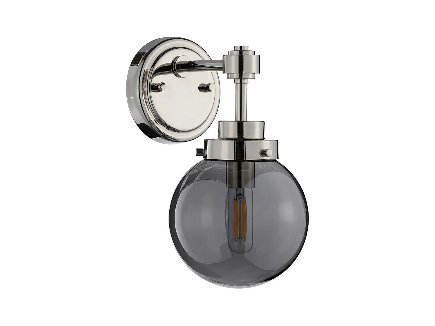 Elstead Kula 1 licht Wandleuchte, Nickel poliert, E14