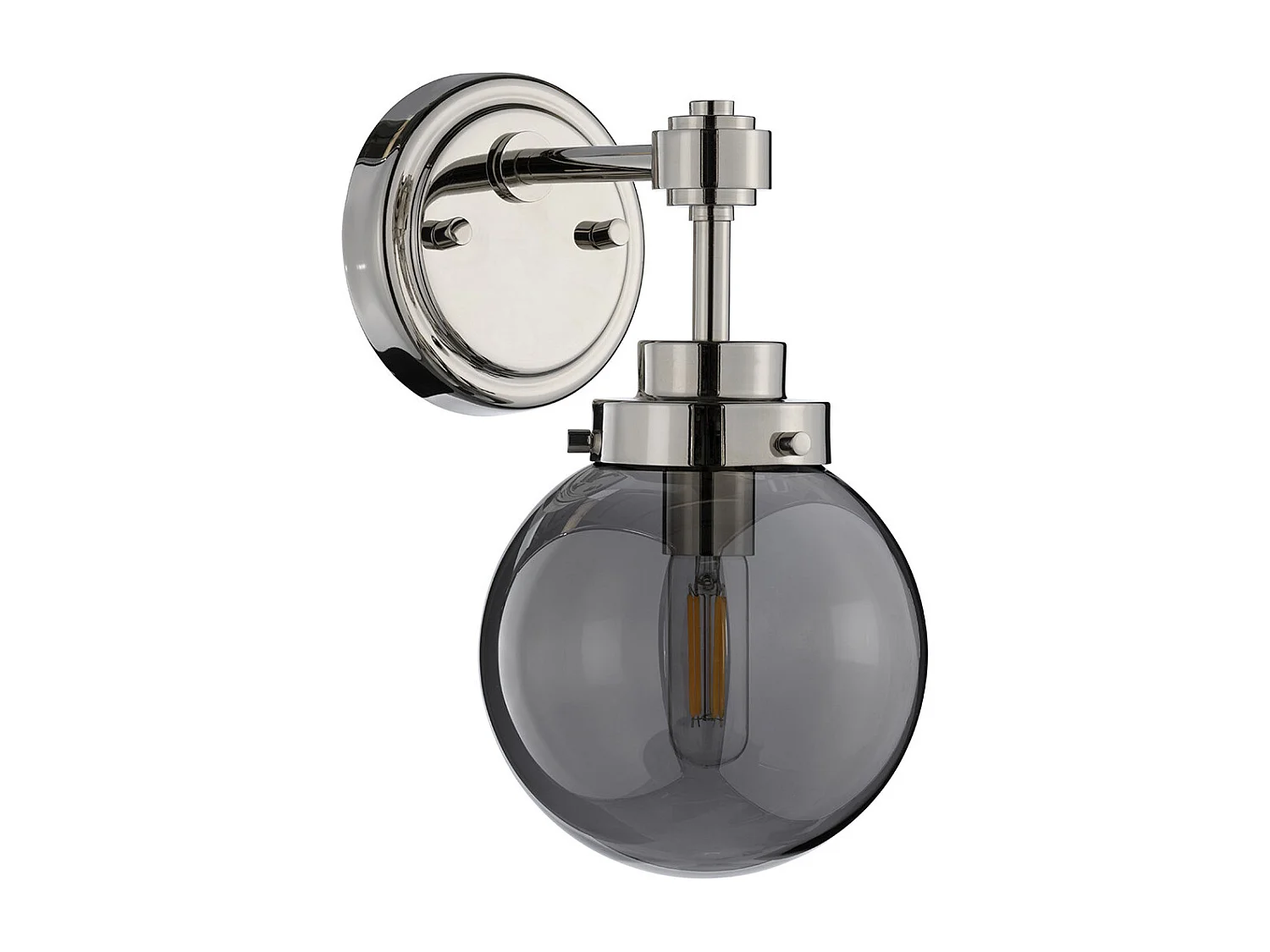 Elstead Kula 1 licht Wandleuchte, Nickel poliert, E14