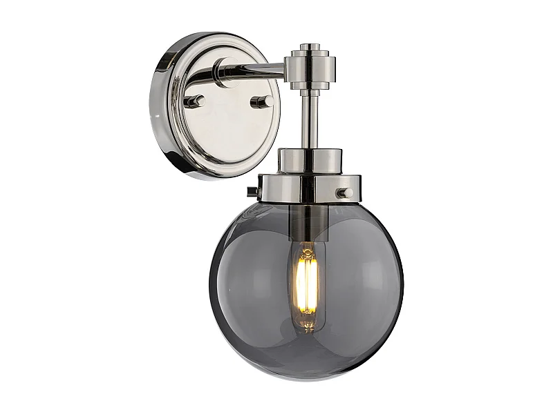 Lampada da parete Elstead Kula 1 luce, nichel lucido, E14