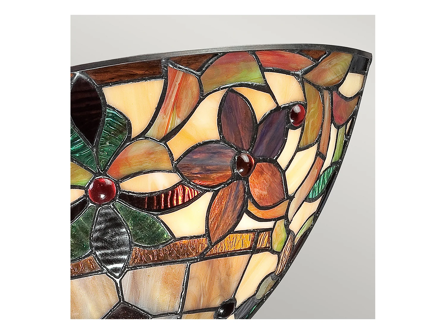 Elstead Kami - 2 leichte Tiffany Aufwärtsstrahlerers Vintage Bronze, E14