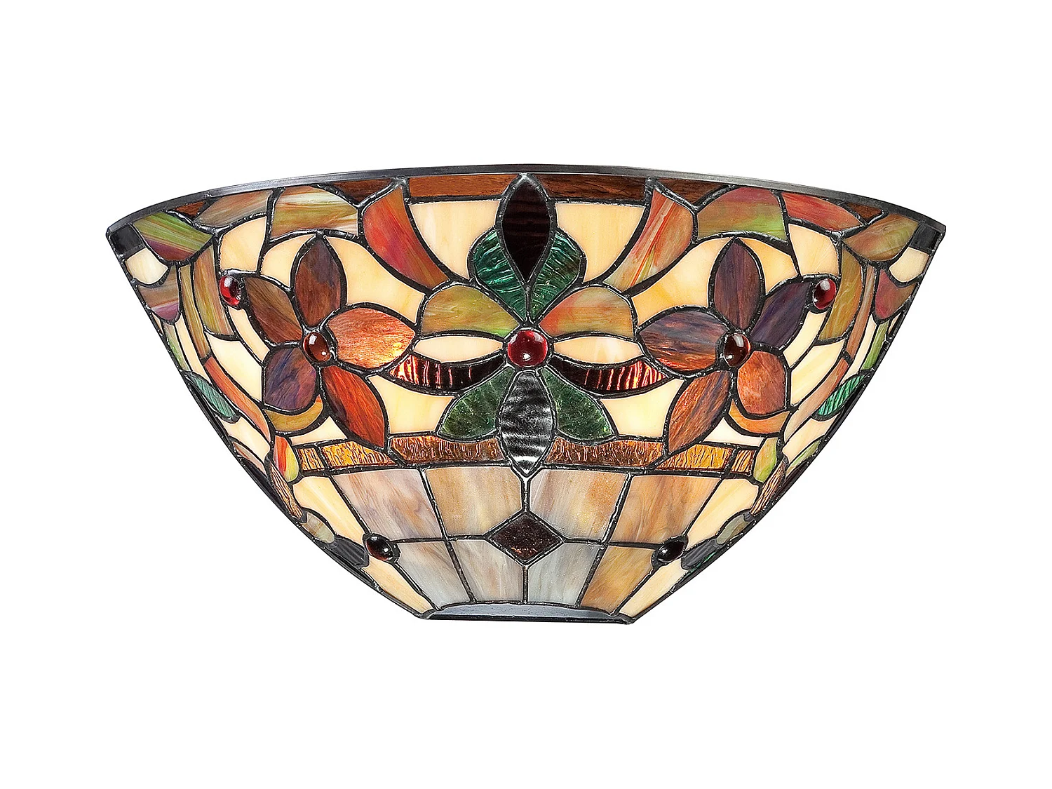 Elstead Kami - 2 lampadari Tiffany chiari vintage bronzo, E14