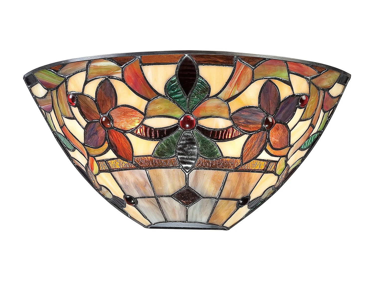 Elstead Kami - 2 leichte Tiffany Aufwärtsstrahlerers Vintage Bronze, E14