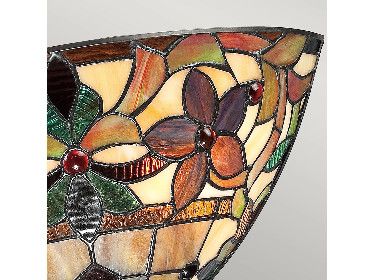 Elstead Kami - 2 leichte Tiffany Aufwärtsstrahlerers Vintage Bronze, E14