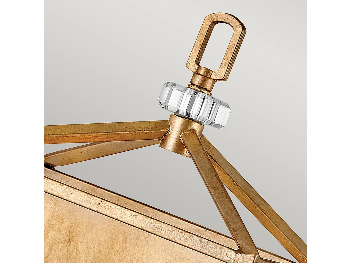 Elstead Hinkley Stinson Laternen Pendelleuchte Messing in Distressed-Optik