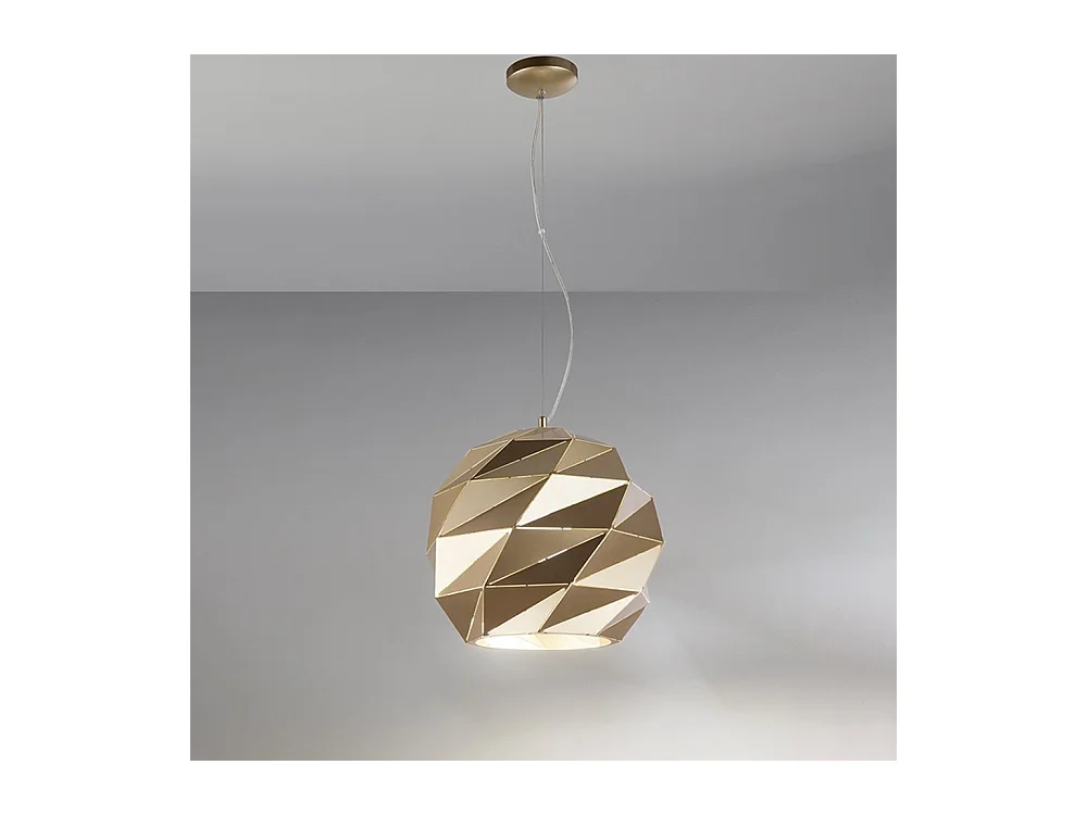 Sospensione In Metallo Contemporanea Dejavu Oro 1 Luce E27