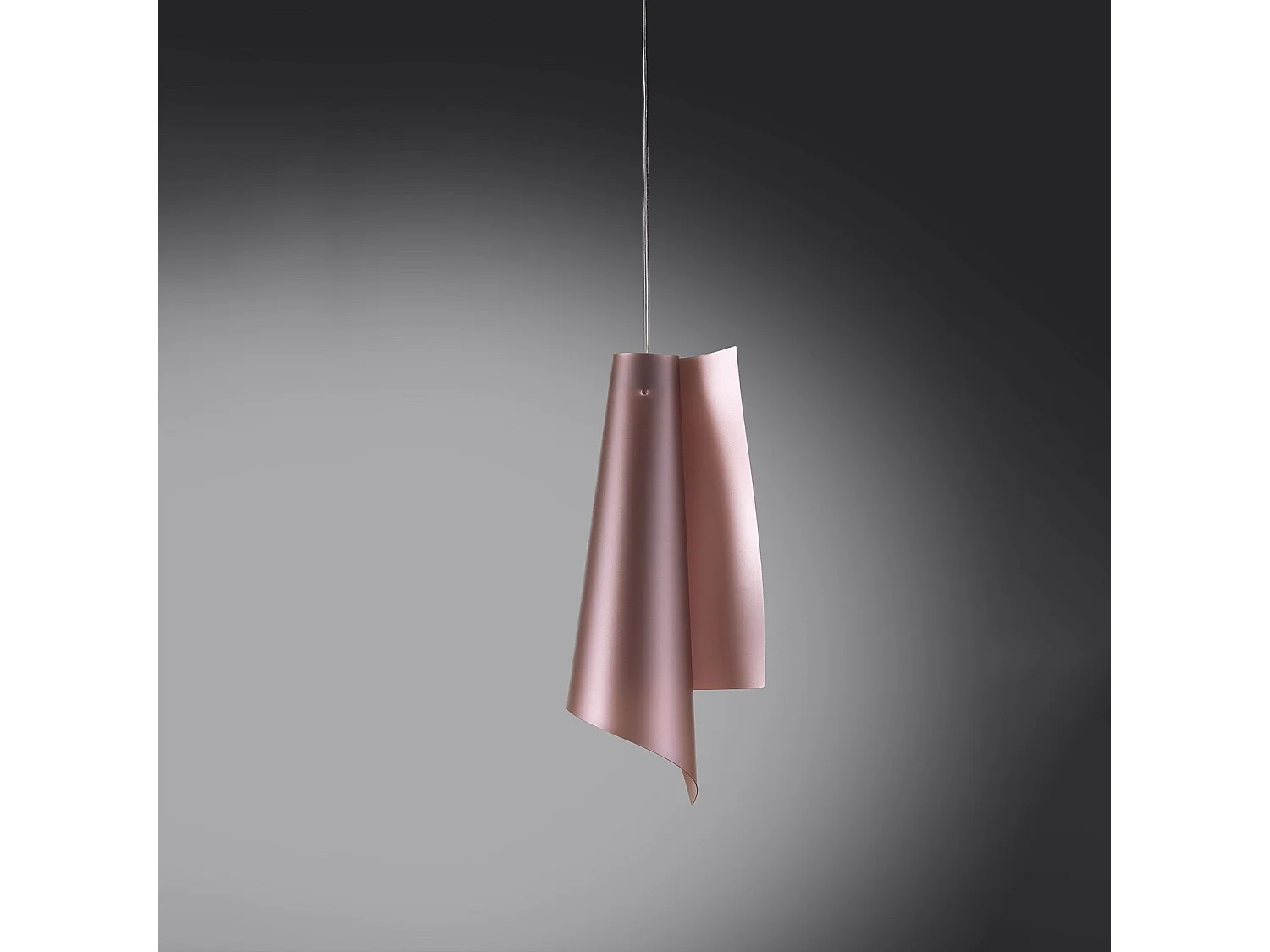 Sospensione Moderna Vela Polilux ® Pink Metal E Metallo Cromo 1 Luce E27 H68Cm