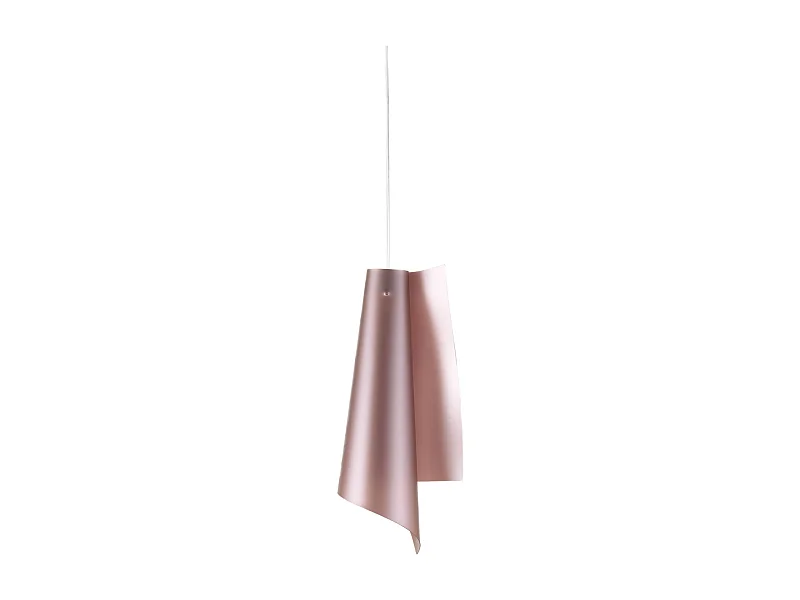 Sospensione Moderna Vela Polilux ® Pink Metal E Metallo Cromo 1 Luce E27 H68Cm