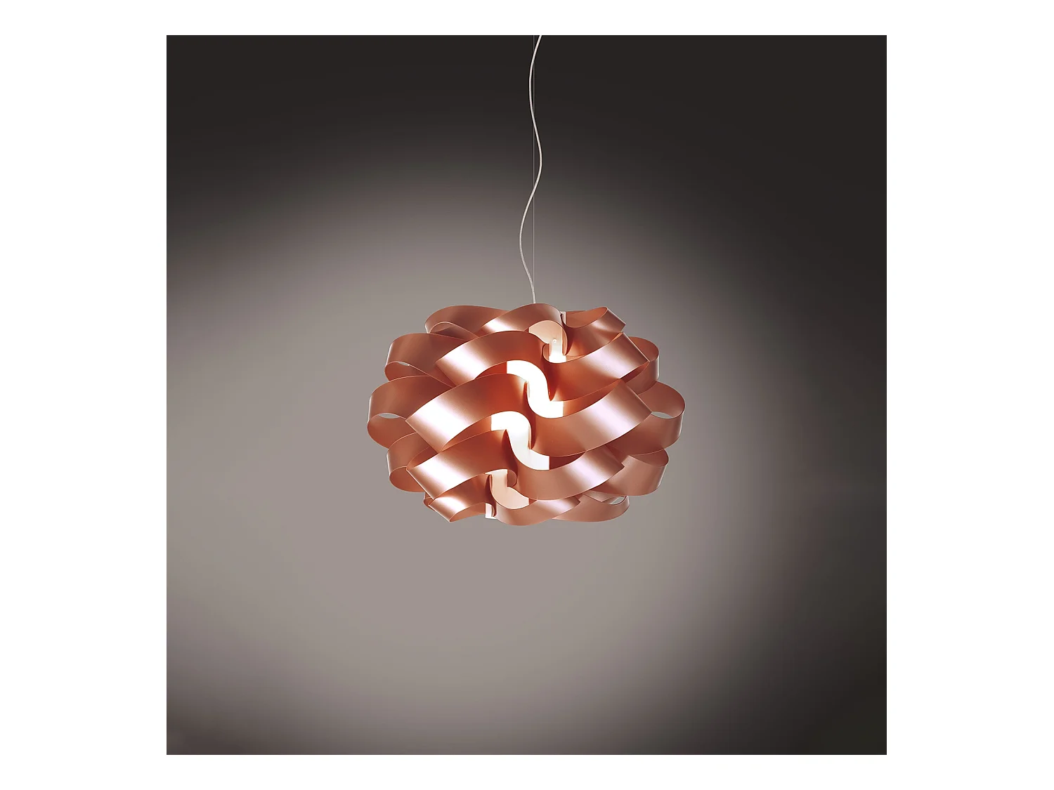 Sospensione Moderna Cloud Polilux ® Rame E Metallo Cromo 1 Luce E27