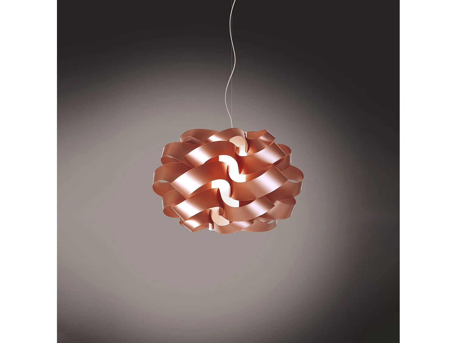 Sospensione Moderna Cloud Polilux ® Rame E Metallo Cromo 1 Luce E27